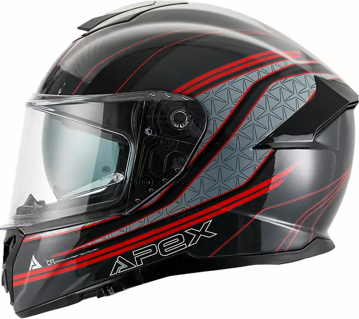 APEX Kypärä FT300 Vienna harmaa/punainen/musta - Umpikypärät - D508056 - 1