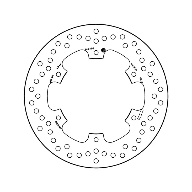 Brembo Serie Oro jarrulevy - Moottoripyörän jarrulevyt - D122856 - 1