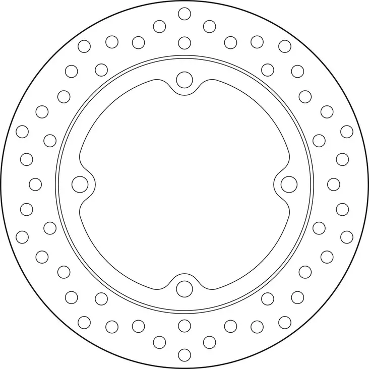 Brembo Serie Oro jarrulevy - Moottoripyörän jarrulevyt - D190936 - 1
