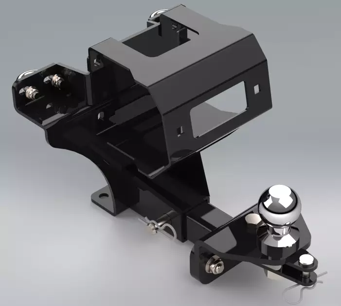 Bronco vinssin kiinnikesarja taakse sis. peräkoukun pidennyssarja Kawasaki - Mönkijän vinssien kiinnityssarjat taka - D522136 - 1