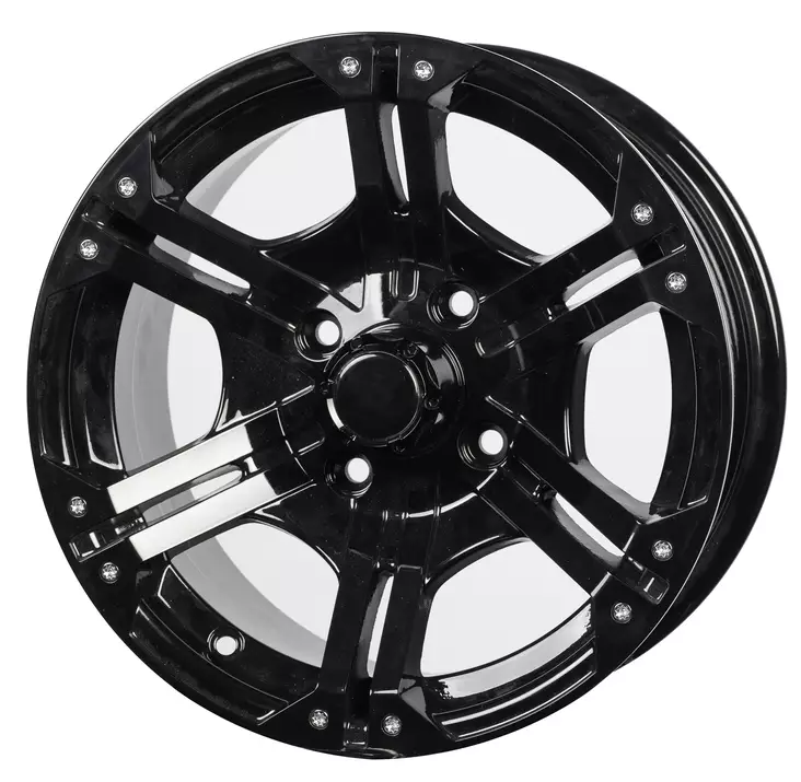 BSK Vanne 12x7 4/137 4+3 Musta - Mönkijän alumiini vanteet - D494416 - 1