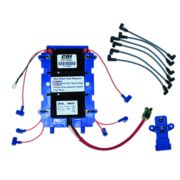Cdi Elec. Johnson/Evinrude Power Pack Kit - 6 Cyl. 150/175HP (1991-06) - Perämoottorin CDI boksit - D185976 - 1