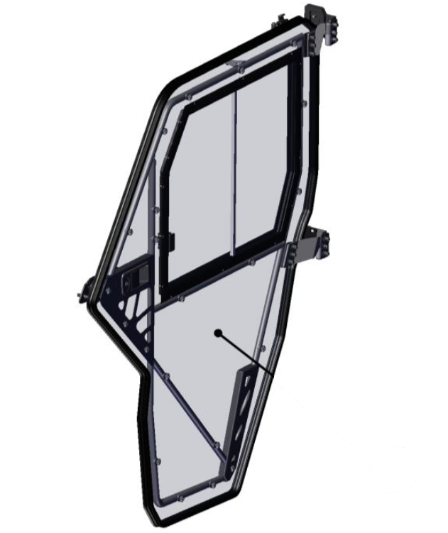 DFK Ovi kokoonpano Vasen Can-Am Defender, Traxter - DFK hyttien varaosat ja tarvikkeet - D451336 - 1