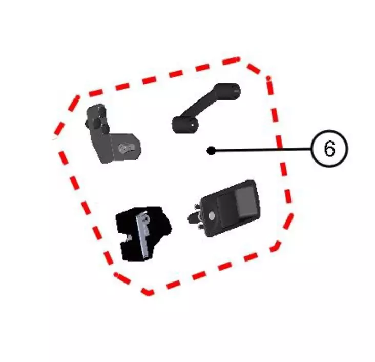 DFK Vasen ovi lukko ja stopparisarja Yamaha YXZ 1000 - DFK hyttien varaosat ja tarvikkeet - D514426 - 1