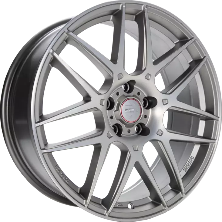 Diewe COMPETIZIONE Titan Silver matt polish alumiinivanne 7.50x17 - 17-tuumaiset alumiinivanteet - 499-168306 - 1