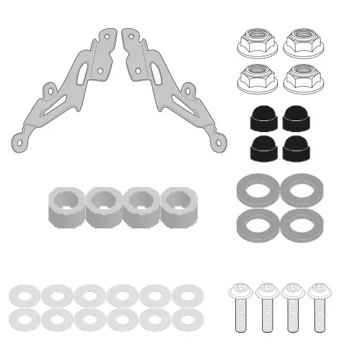 Givi Specific fitting kit for 2166A YAMAHA MT 125 (20-22) - Moottoripyörän katteet ja tuulenohjaimet - D486256 - 1