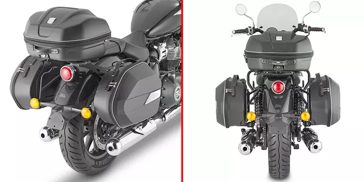 Givi Specific pannier holder ENFIELD SUPER METEOR 650 (23) - Kiinnityssarjat ja tavaratelineet - D485516 - 1