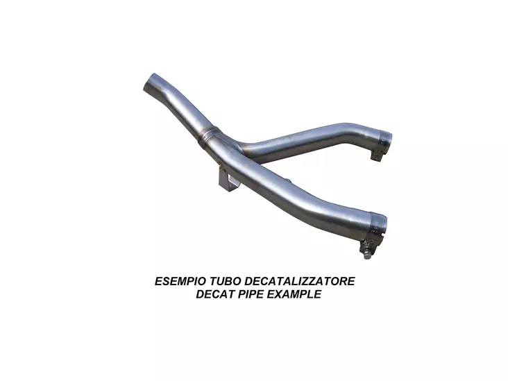 GPR Ducati Hypermotard 1100 & Evo 2007/12 Decat pipe manifold Decatalizzatore - Moottoripyörän väliputket - D422256 - 1