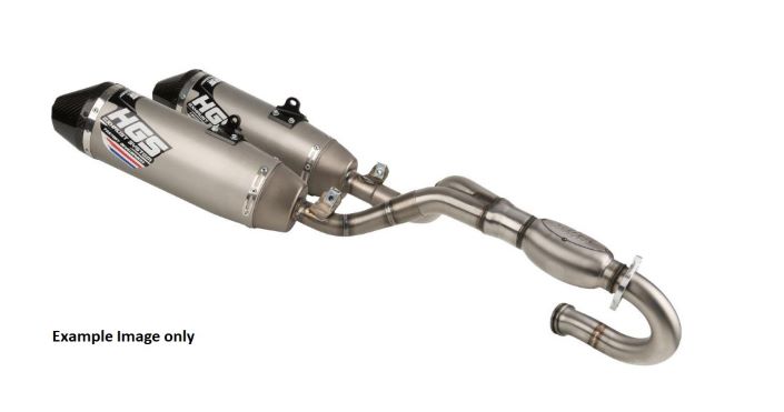 HGS Täysputkisto 4T CRF450 17-20, tupla vaimentimet - Moottoripyörän pakoputkistot - D212276 - 1