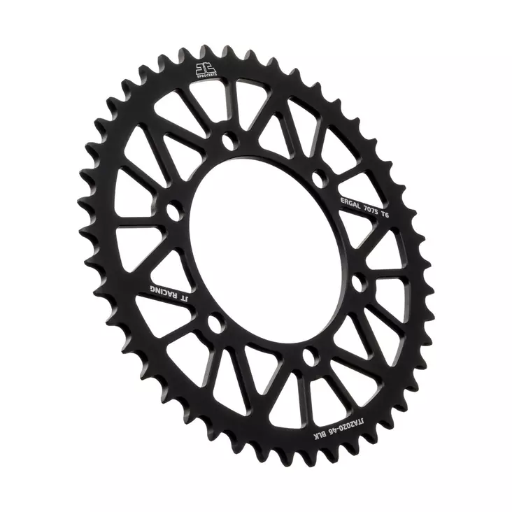 JT Takaratas Alumiini 7075 T6 JTA2020.46BLK Musta - Moottoripyörän eturattaat - D499686 - 1