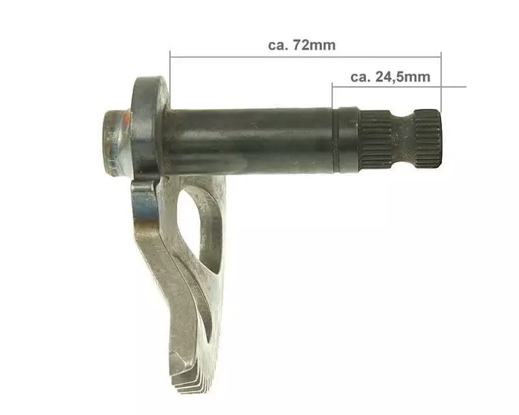 Käynnistyspolkimen aksila, 72mm, CPI- / Keeway-skootterit 2-T - Mopon käynnistimen osat - D118686 - 1