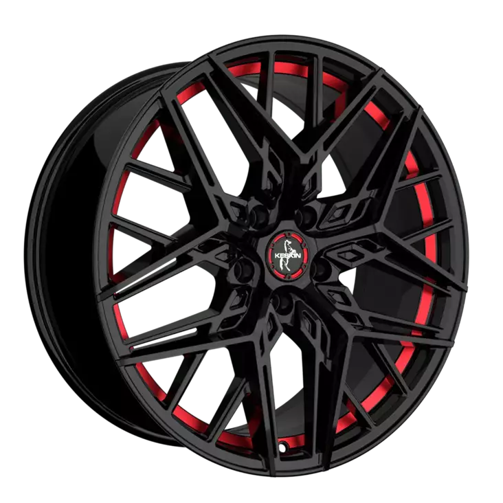 Keskin-Tuning KT25 Black Painted Red Inside alumiinivanne 8.5x20 - 20-tuumaiset alumiinivanteet - 499-181106 - 1
