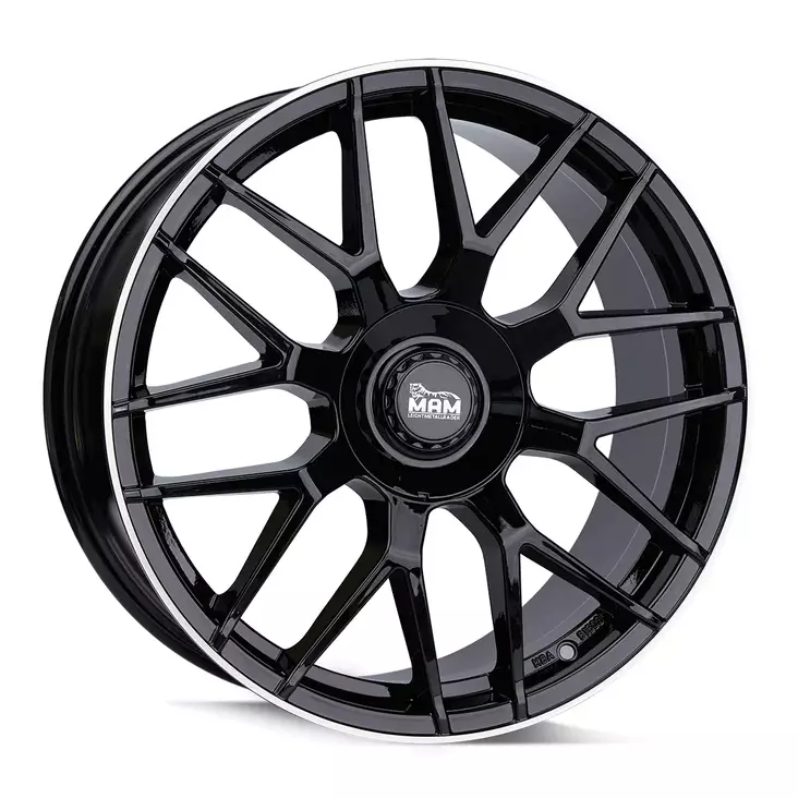 MAM GT1 Black Lip Polish alumiinivanne 8.0x18 - 18-tuumaiset alumiinivanteet - 499-181636 - 1