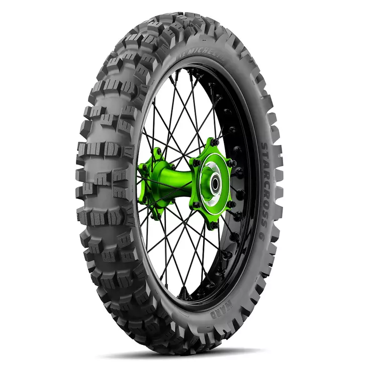 Michelin Starcross 6 Medium Hard 110/100-18 M/C 64M TT Re - Crossi renkaat - D440076 - 1