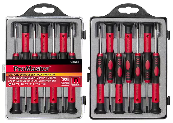 Mikroruuvimeisselisarja torx 7-os. - Ruuvimeisselit - LX2936 - 1