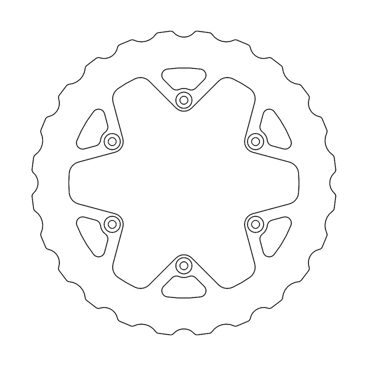 Moto-Master Nitro Mud Jarrulevy taakse Yamaha: YZF450 2018-> - Moottoripyörän jarrulevyt - D244356 - 1