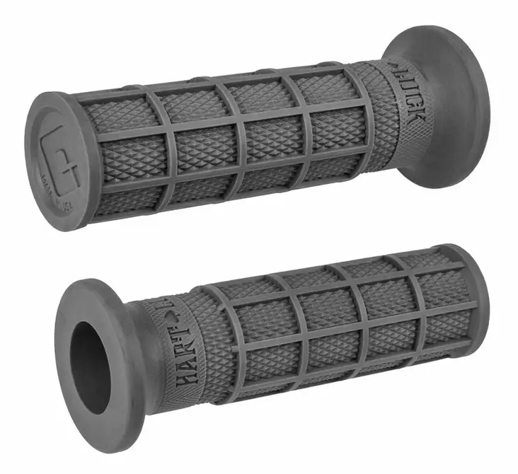 ODI Street V-Twin HART-LUCK Full-Waffle Grip Graphite - Moottoripyörän kahvakumit - D510186 - 1