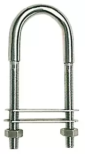 Osculati keulasilmukka RST 5x80mm / levyt 45x13mm - Veneen keulasilmukat - D124806 - 1