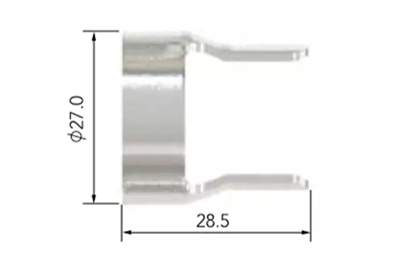 Plasma ohjuri 2-sakaraa p80 1 kpl - Plasmaleikkurin tarvikkeet - LX17056 - 1
