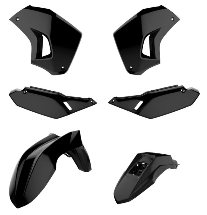 Polisport Kit Kawasaki KLR 650 (08->18) Black (1) - Offroad muovisarjat - D400666 - 1