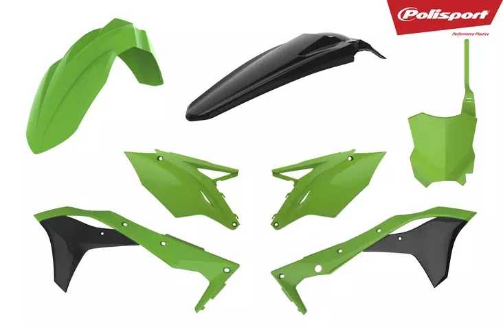 Polisport kit Kawasaki KX450F(16-18) Green/black (1) - Offroad muovisarjat - D343656 - 1