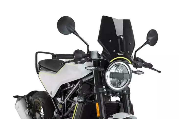 Puig 18Nds. New Generation Husqvarna Svartpilen/Vitpile - Moottoripyörän katteet ja tuulenohjaimet - D302956 - 1