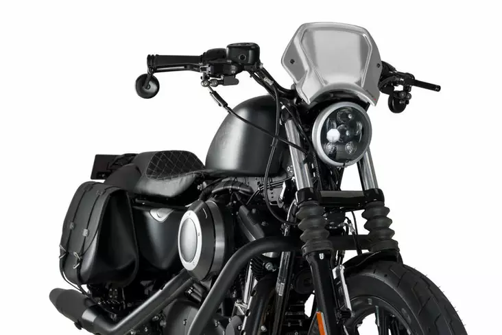 Puig Aluminium Front Plate For Harley Davidson C/Alu - Moottoripyörän katteet ja tuulenohjaimet - D336886 - 1