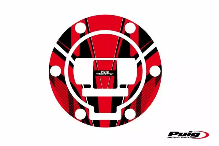 Puig Fuel Cap Cover Mod. Radical Bmw C/Red - Mallikohatiset tarrasarjat - D300036 - 1