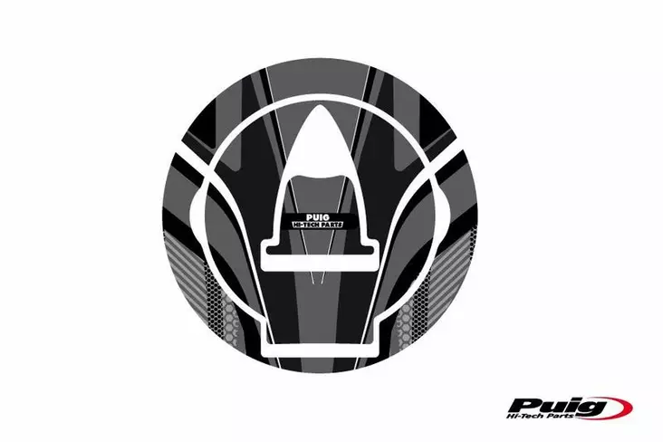 Puig Fuel Cap Cover Radical Ducati C/Grey - Mallikohatiset tarrasarjat - D299486 - 1