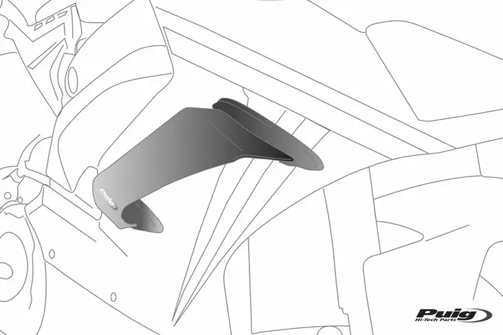 Puig Lever Protection Adapter Yamaha T-Max Model - Moottoripyörän vivut ja vivunrungot - D466146 - 1