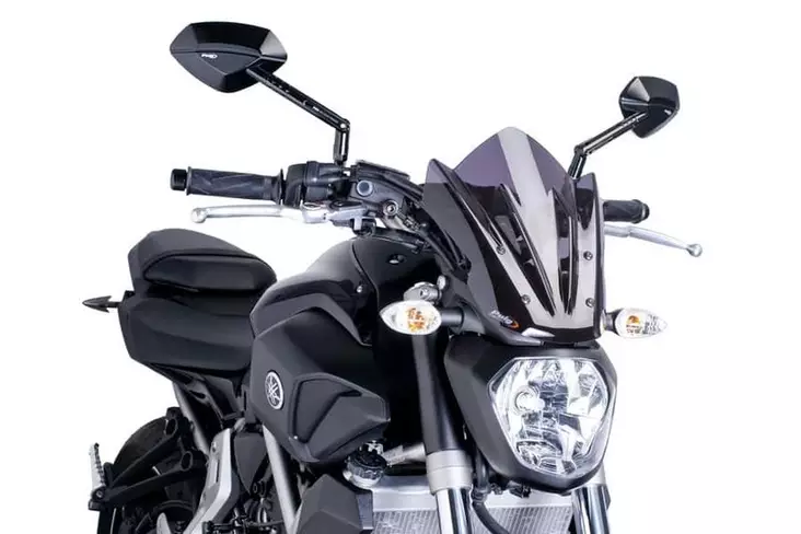 Puig New Gen Sport Screen Yamaha Mt07 14'-17' C/Dark Sm - Moottoripyörän katteet ja tuulenohjaimet - D300496 - 1