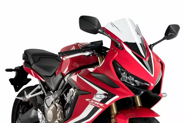 Puig Racing Screen Honda Cbr650R 19' C/Clear - Moottoripyörän katteet ja tuulenohjaimet - D337676 - 1