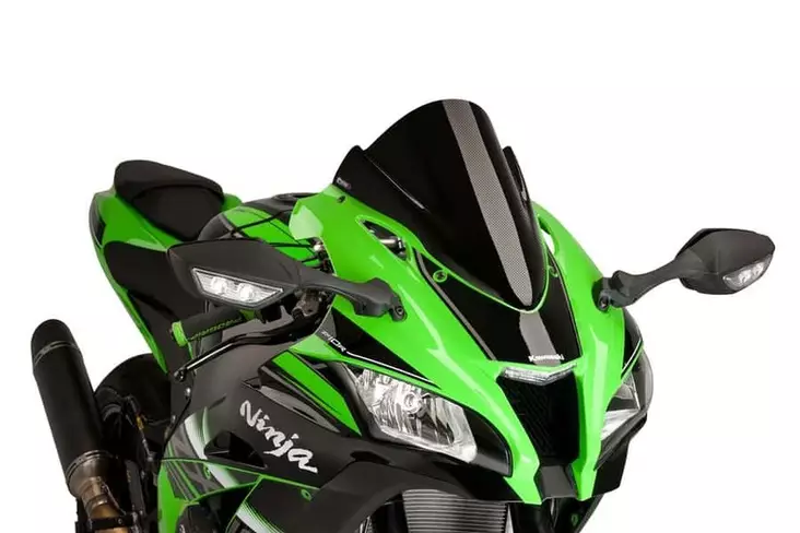Puig Racing Screen Kawasaki Zx-10R/Rr 16'-18'C/Carbon - Moottoripyörän katteet ja tuulenohjaimet - D301816 - 1