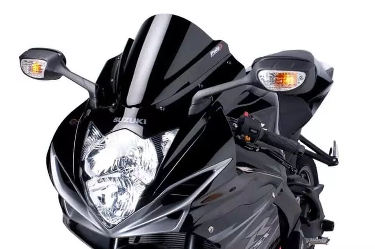 Puig Racing Screen Suzuki Gsxr6/750 11-17 C/Black - Moottoripyörän katteet ja tuulenohjaimet - D298766 - 1