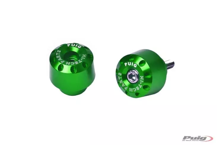 Puig Short Bar End Yamaha C/Green - Ohjaustangon päät ja painot - D299336 - 1