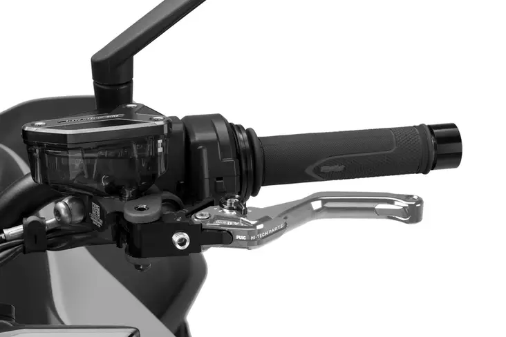 Puig Short Clutch Lever 4.0 C/Silver Selector C/Black - Moottoripyörän vivut ja vivunrungot - D529876 - 1