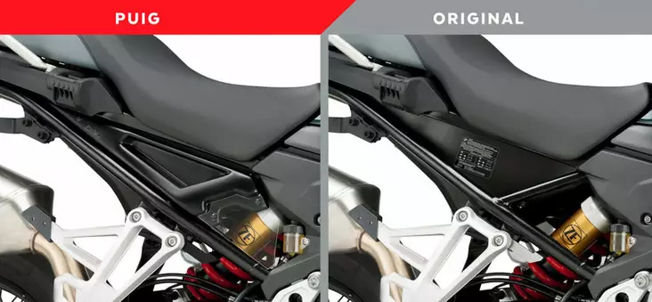 Puig Side Panels Bmw F750Gs/F850Gs/Adv /Matt Black - Moottoripyörän katteet ja tuulenohjaimet - D337886 - 1