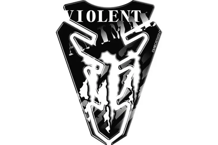 Puig Tank Pad Mod.Violent C/Black - Moottoripyörän tankinsuojat - D298656 - 1