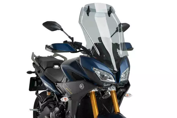 Puig Touring Screen C/Vis Yamaha Mt-09 Tracer 18' C/Lig - Moottoripyörän katteet ja tuulenohjaimet - D303016 - 1