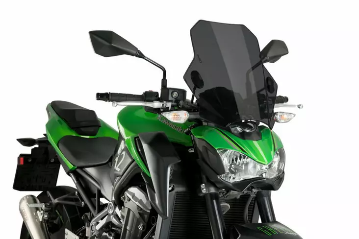 Puig Wind. Mod. Bat Kawasaki Er6N 12' C/Dark Smoke - Moottoripyörän katteet ja tuulenohjaimet - D303286 - 1