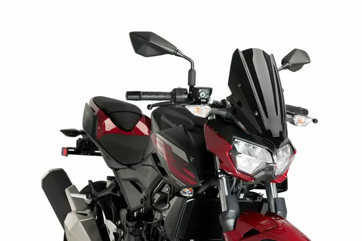 Puig Wind. New Generation Kawasaki Z400 19' C/Black - Moottoripyörän katteet ja tuulenohjaimet - D338106 - 1