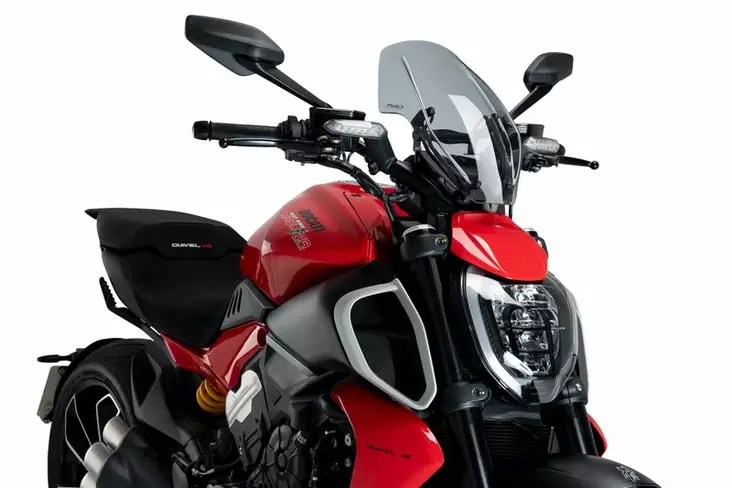 Puig Winds. New Generation Regula. Ducati Diavel V4 - Moottoripyörän katteet ja tuulenohjaimet - D511046 - 1