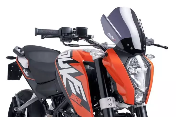 Puig Windshield New Generation Ktm 125/200/390 Duke - Moottoripyörän katteet ja tuulenohjaimet - D299396 - 1