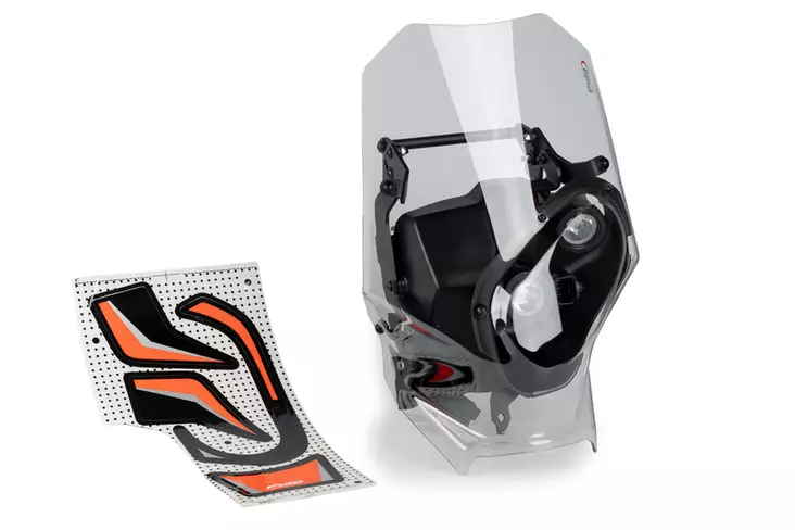 Puig Windshield Rally Ktm 500Exc-F Six Days C/Clear - Moottoripyörän katteet ja tuulenohjaimet - D511096 - 1