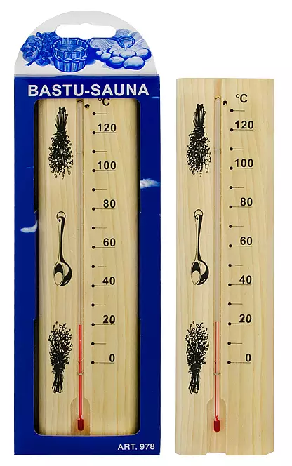 Saunalämpömittari puu - Lämpömittarit - LX356 - 1