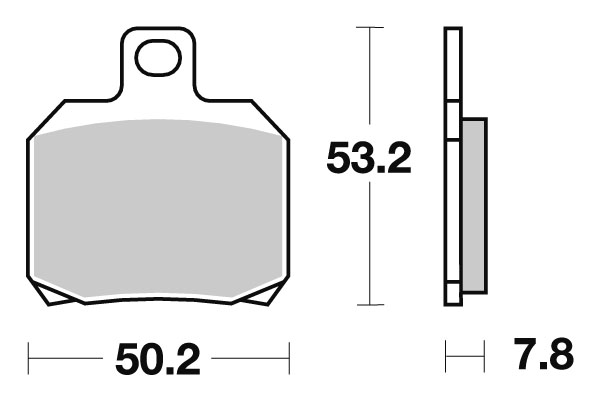 Sbs Jarrupalat Carbon Tech - Moottoripyörän jarrupalat - D220556 - 1