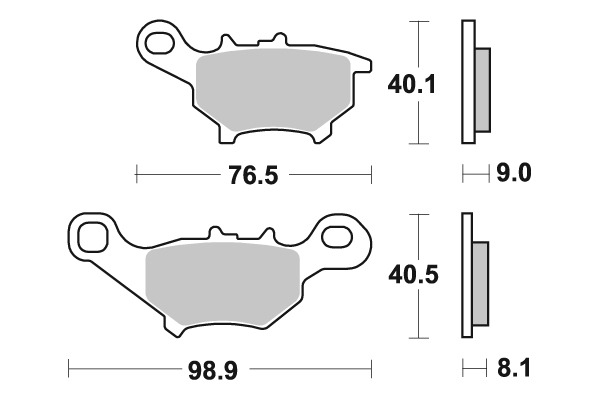 Sbs Jarrupalat Carbon Tech - Moottoripyörän jarrupalat - D220636 - 1
