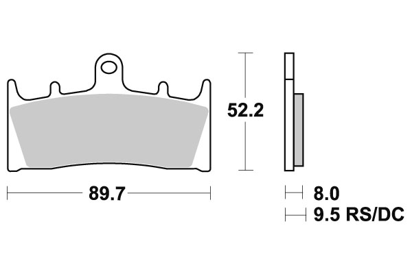Sbs Jarrupalat Carbon Tech - Moottoripyörän jarrupalat - D220856 - 1