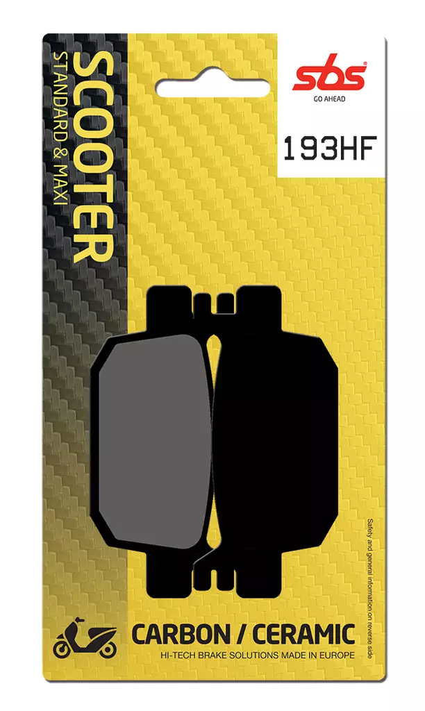 Sbs Jarrupalat Ceramic - Mopon ja skootterin jarrupalat - D111316 - 1