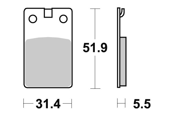 Sbs Jarrupalat Ceramic - Moottoripyörän jarrupalat - D220776 - 1